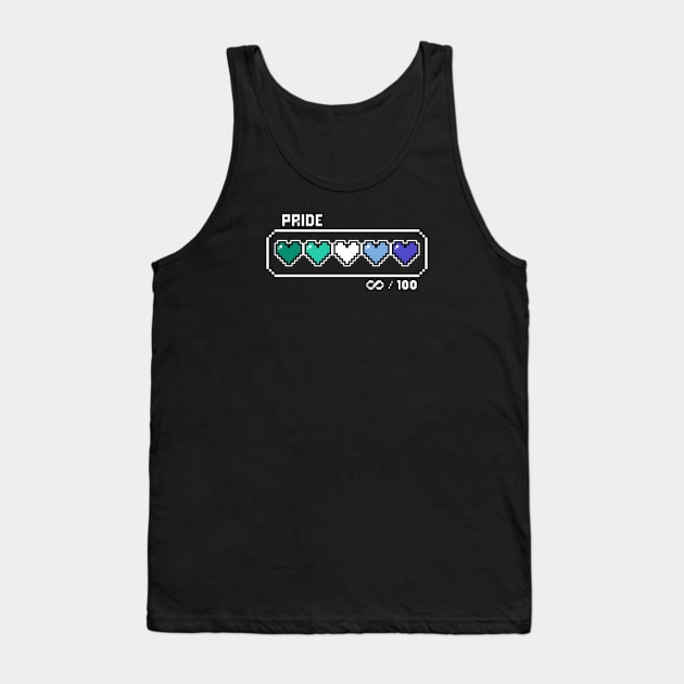 MLM Gay Pride Videogame Life Bar Hearts Tank Top by EmeryPens